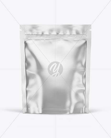 Metallized Stand Up Pouch W/ Zipper Mockup