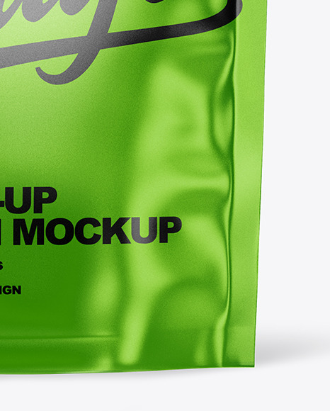 Metallized Stand Up Pouch W/ Zipper Mockup