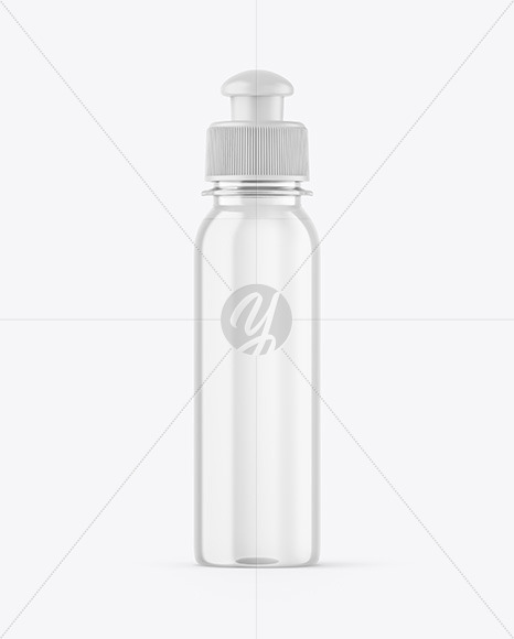 Clear Plastic Bottle Mockup