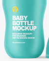 Matte Baby Bottle with Opened Cap Mockup