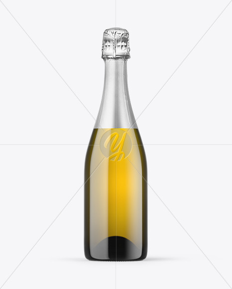 Antique Green Glass Champagne Bottle Mockup Antique Green Glass Champagne Bottle Mockup