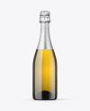 Antique Green Glass Champagne Bottle Mockup Antique Green Glass Champagne Bottle Mockup