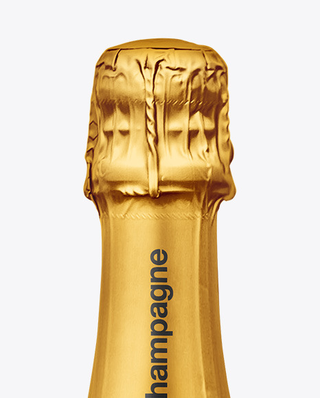 Clear Glass White Champagne Bottle Mockup Clear Glass White Champagne Bottle Mockup