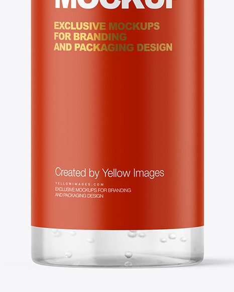 Clear Cosmetic Bottle Mockup Clear Cosmetic Bottle Mockup