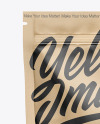 Kraft Stand Up Pouch W/ Zipper Mockup