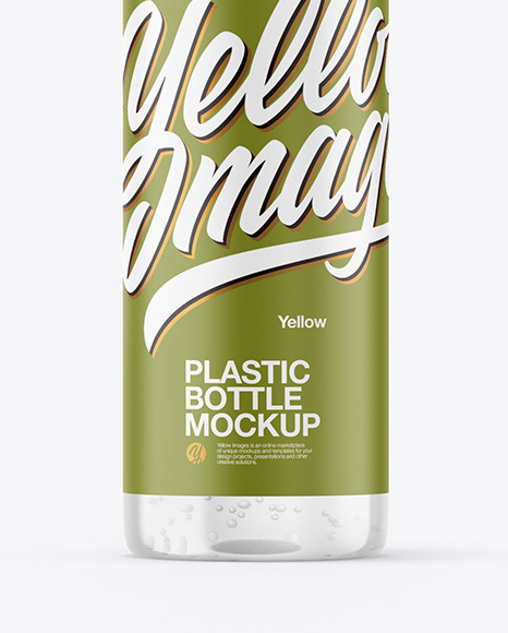 Clear Plastic Bottle Mockup