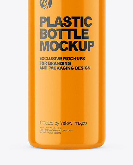 Glossy Plastic Bottle Mockup Glossy Plastic Bottle Mockup