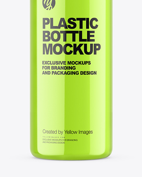 Clear Plastic Bottle Mockup