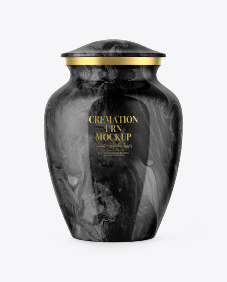 Glossy Cremation Urn Mockup