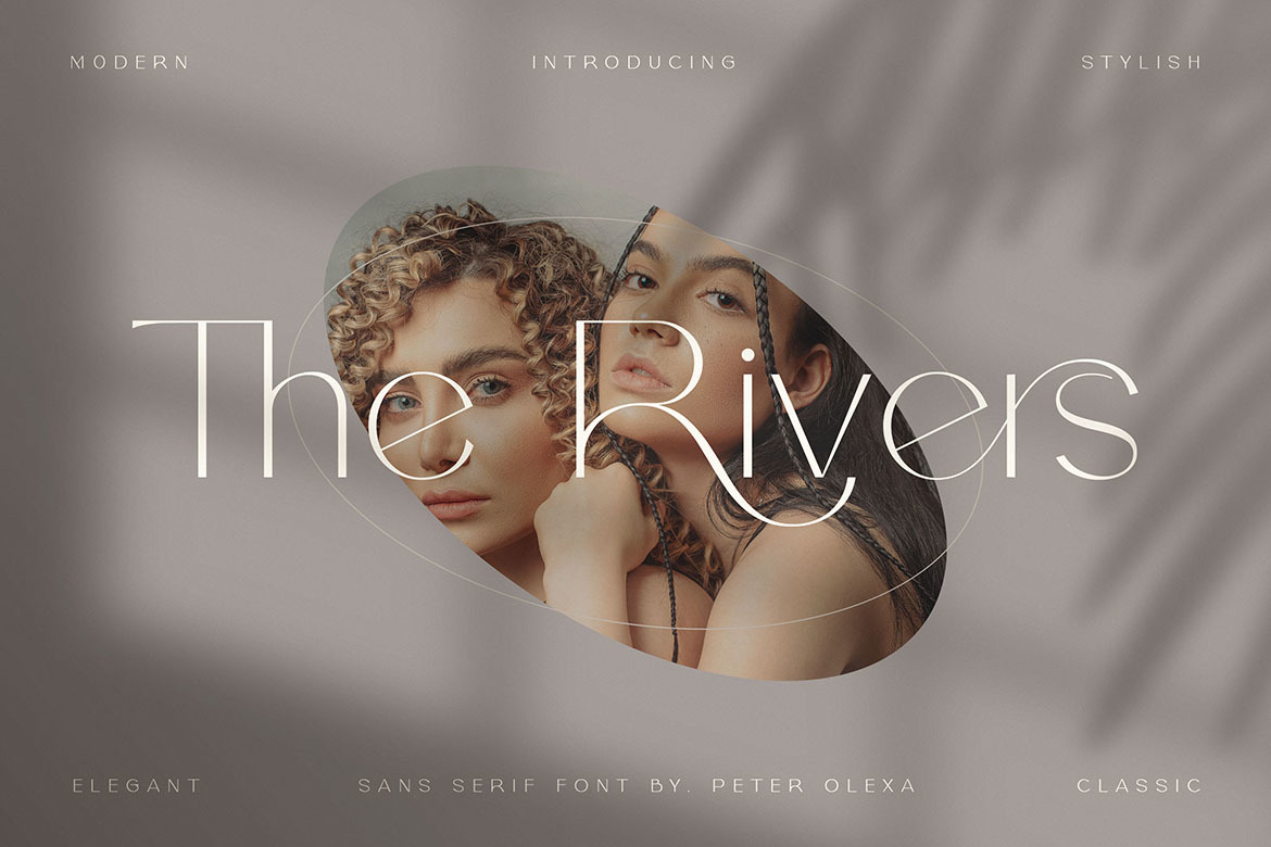 The Rivers - Modern Sans Font The Rivers - Modern Sans Font