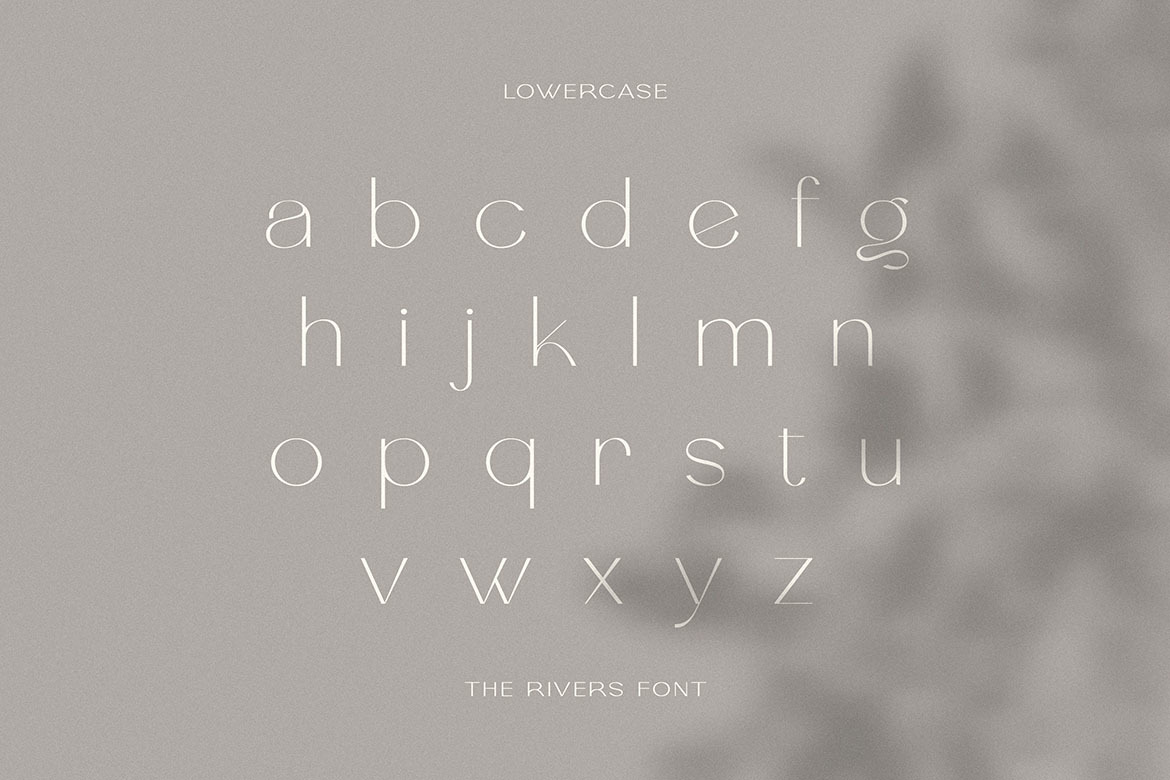 The Rivers - Modern Sans Font The Rivers - Modern Sans Font