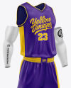 Basketball Kit Mockup - Half Side View