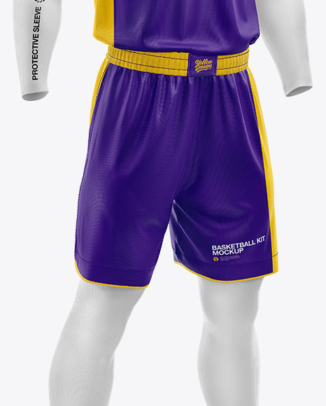 Basketball Kit Mockup - Half Side View