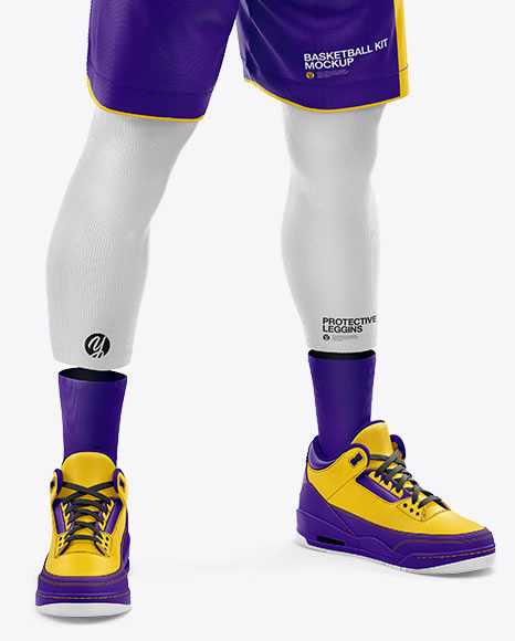 Basketball Kit Mockup - Half Side View