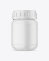 Matte Plastic Pharmacy Jar Mockup