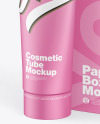 Matte Cosmetic Tube w/ Box Mockup