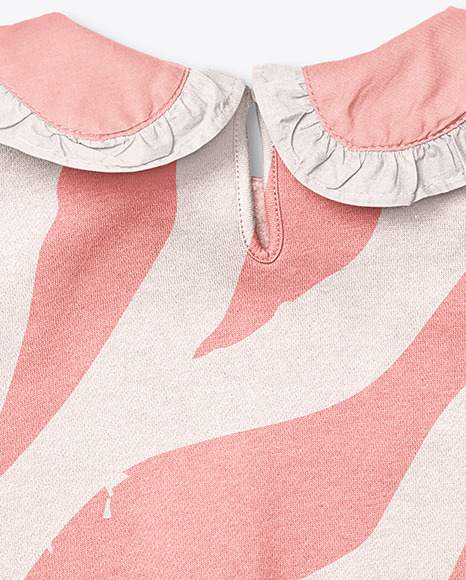 Baby Girl Ruffle Collar Jumper Mockup