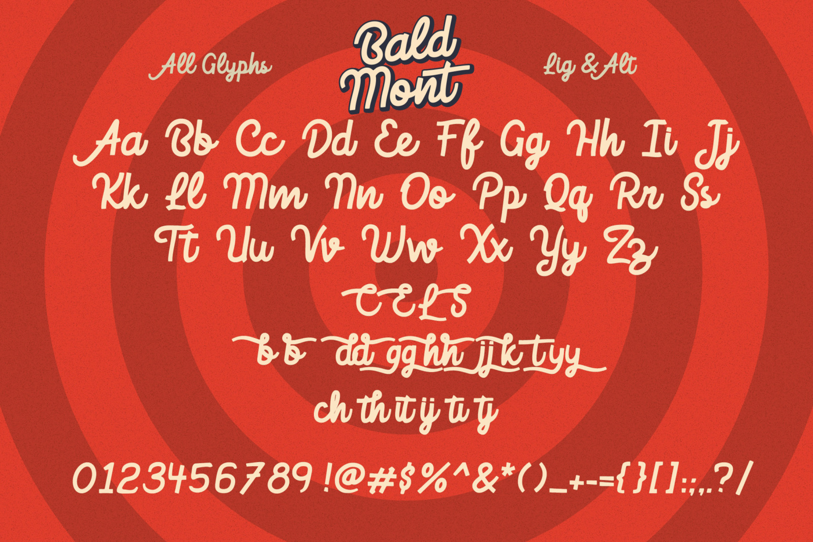Bald Mont - Retro Bold Script Bald Mont - Retro Bold Script