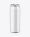 500ml Metallic Drink Can w/ Matte Finish Mockup