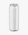 500ml Metallic Drink Can w/ Glossy Finish Mockup