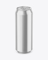 500ml Glossy Metallic Drink Can Mockup