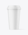 Matte Plastic Coffee Cup Mockup