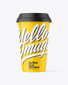 Matte Plastic Coffee Cup Mockup