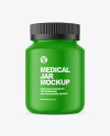 Matte Plastic Pharmacy Jar Mockup