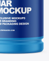 Matte Plastic Pharmacy Jar Mockup