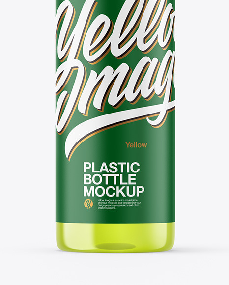 Color Plastic Bottle Mockup