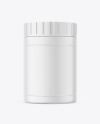 Matte Plastic Pharmacy Jar Mockup