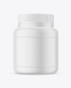 Matte Plastic Pharmacy Jar Mockup