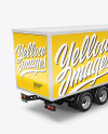 Box Truck Mockup - Back Half Side View