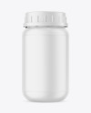 Matte Plastic Pharmacy Jar Mockup