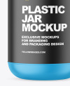 Matte Plastic Pharmacy Jar Mockup