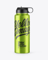 Metallic Water Bottle Mockup