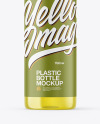 Color Liquid Plastic Bottle Mockup