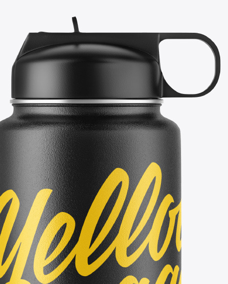 Textured Water Bottle Mockup