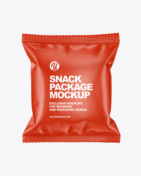 Glossy Snack Package Mockup