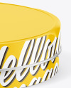 Glossy Round Tin Can Mockup