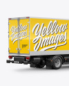 Box Truck Mockup - Back Half Side View
