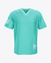 Men&#039;s Medical Shirt Mockup - Front View