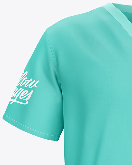 Men&#039;s Medical Shirt Mockup - Front View