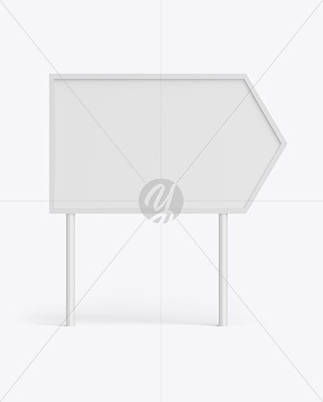 Matte Advertising Sign Board Mockup