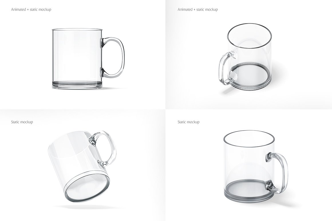 Glass Mug Animated Mockup Glass Mug Animated Mockup