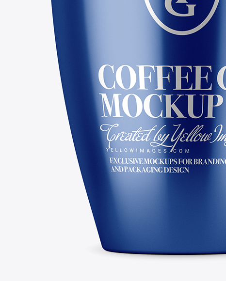 Metallic Cup Mockup - Front View