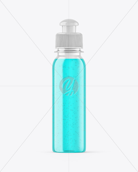 Color Liquid Plastic Bottle Mockup