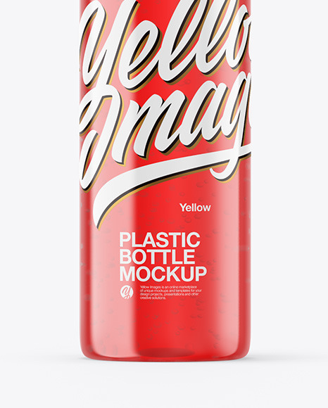 Color Liquid Plastic Bottle Mockup