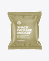 Paper Snack Package Mockup