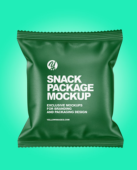 Paper Snack Package Mockup